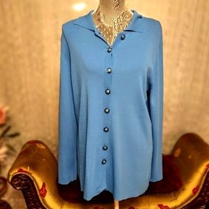 Dialogue-Blue Collar Shirt-Lg